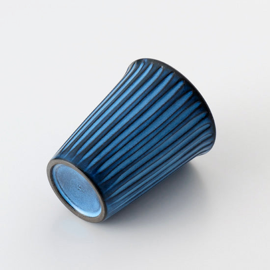 【長崎】波佐見焼　利左エ門　蒼鎬　新反フリーカップ