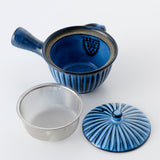 【長崎】波佐見焼　利左エ門　蒼鎬　雀口急須