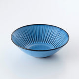 【長崎】波佐見焼　利左エ門　蒼鎬　反ボウル中