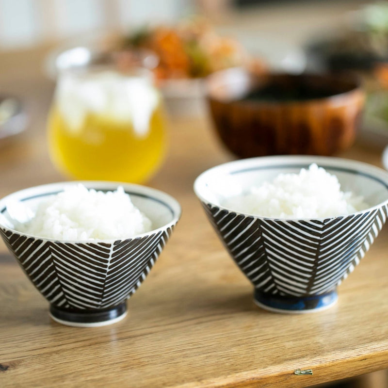 【長崎】波佐見焼　アイユー　ORIME　茶碗（大）　ブラウン