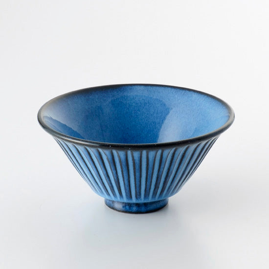 【長崎】波佐見焼　利左エ門　蒼鎬　茶付(大)