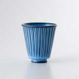 【長崎】波佐見焼　利左エ門　蒼鎬　コップ（大）