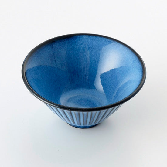 【長崎】波佐見焼　利左エ門　蒼鎬　茶付(大)