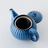 【長崎】波佐見焼　利左エ門　蒼鎬　新ポット(網付)