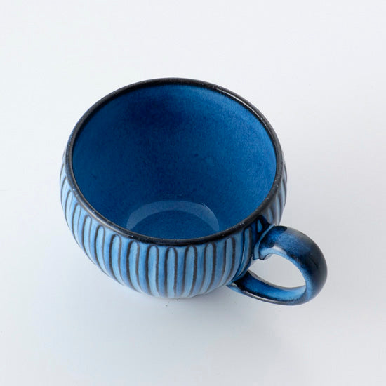【長崎】波佐見焼　利左エ門　蒼鎬　スープマグカップ