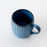 【長崎】波佐見焼　利左エ門　蒼鎬　マグカップ（タイコ）