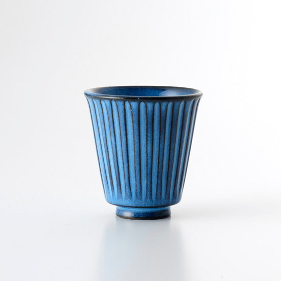 【長崎】波佐見焼　利左エ門　蒼鎬　コップ（小）