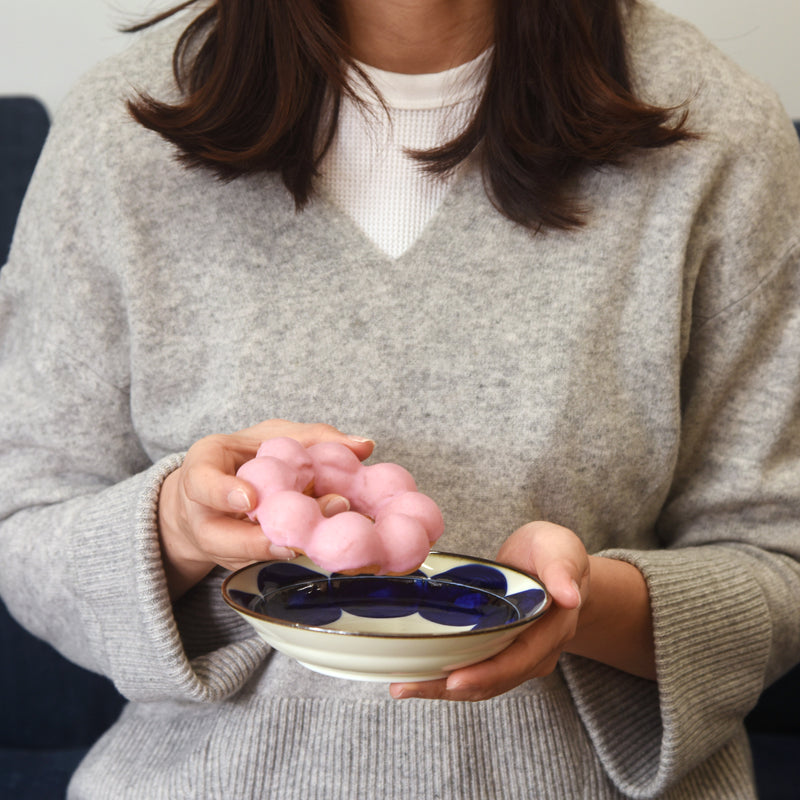 【長崎】波佐見焼　Natural69　焦がし呉須　５寸皿