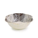 【長崎】波佐見焼　Natural69　粉引釉　六方押小鉢