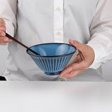 【長崎】波佐見焼　利左エ門　蒼鎬　茶付(大)