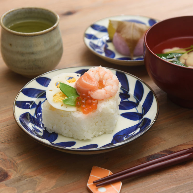 【長崎】波佐見焼　Natural69　焦がし呉須　５寸皿