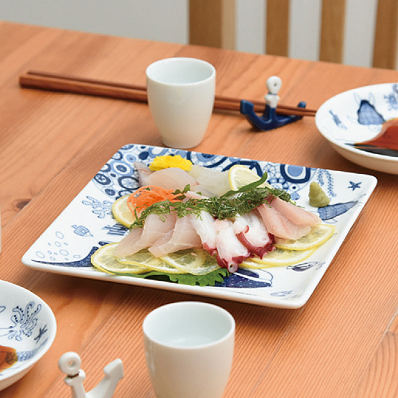 【長崎】波佐見焼　Natural69　cocomarine　正角皿