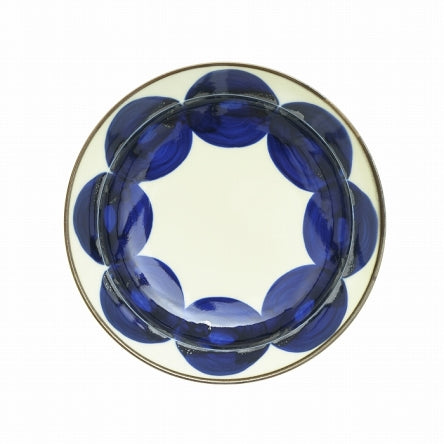 【長崎】波佐見焼　Natural69　焦がし呉須　５寸皿