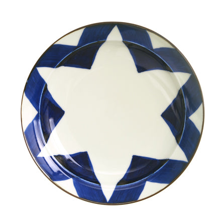 【長崎】波佐見焼　Natural69　焦がし呉須　６寸皿