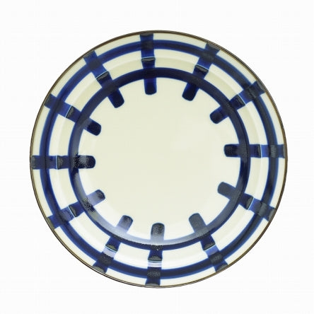 【長崎】波佐見焼　Natural69　焦がし呉須　６寸皿