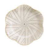 【長崎】波佐見焼　Natural69　粉引釉　六方押取皿