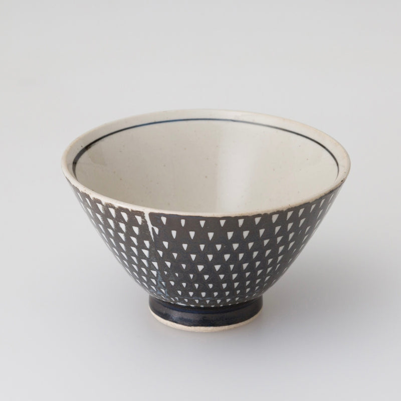 【長崎】波佐見焼　アイユー　ORIME　茶碗（大）　ブラウン