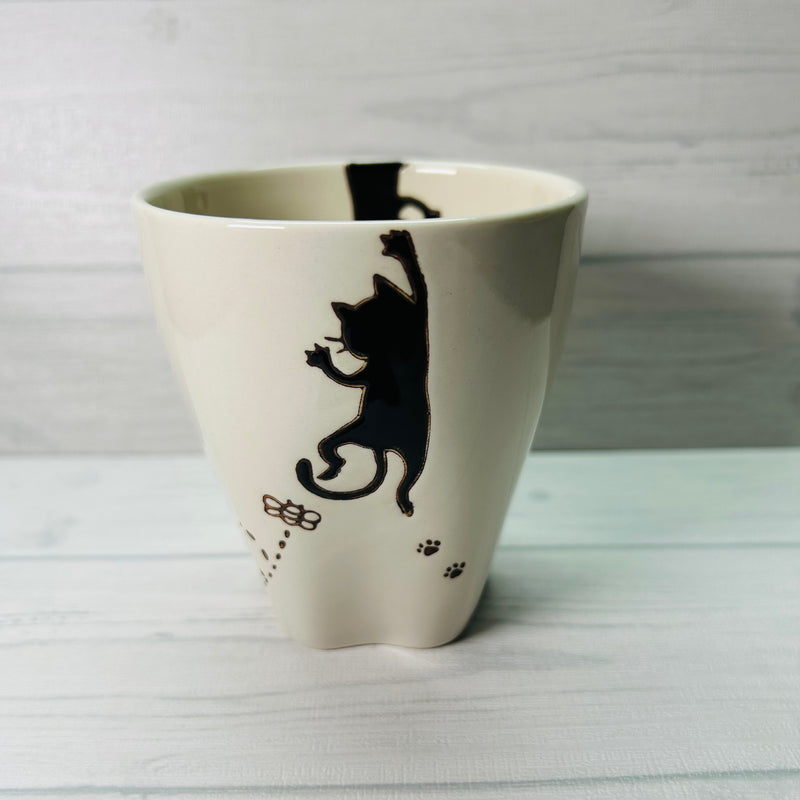 【長崎】波佐見焼　菊祥陶器　ぶら下がりネコ　肉球カップ