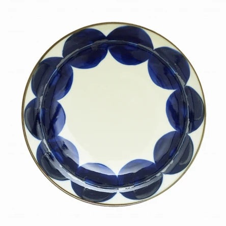 【長崎】波佐見焼　Natural69　焦がし呉須　６寸皿