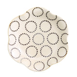 【長崎】波佐見焼　Natural69　粉引釉　六方押取皿