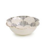 【長崎】波佐見焼　Natural69　粉引釉　六方押小鉢