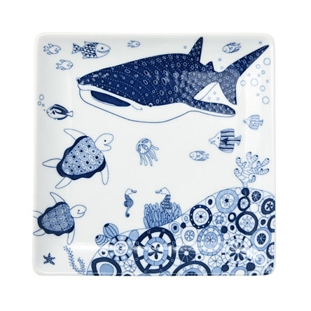 【長崎】波佐見焼　Natural69　cocomarine　正角皿