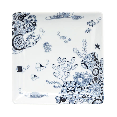 【長崎】波佐見焼　Natural69　cocomarine　正角皿