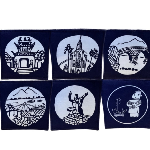 【長崎】近藤染工場　染物コースター