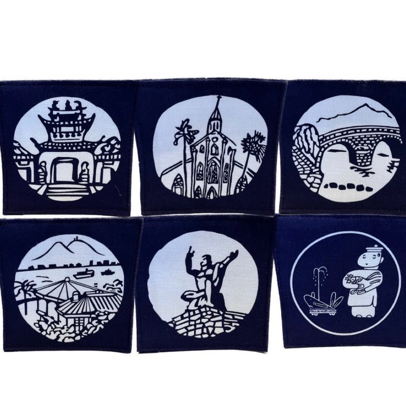 【長崎】近藤染工場　染物コースター