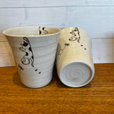 【長崎】波佐見焼　菊祥陶器　ぶら下がりネコ　カップ（大）
