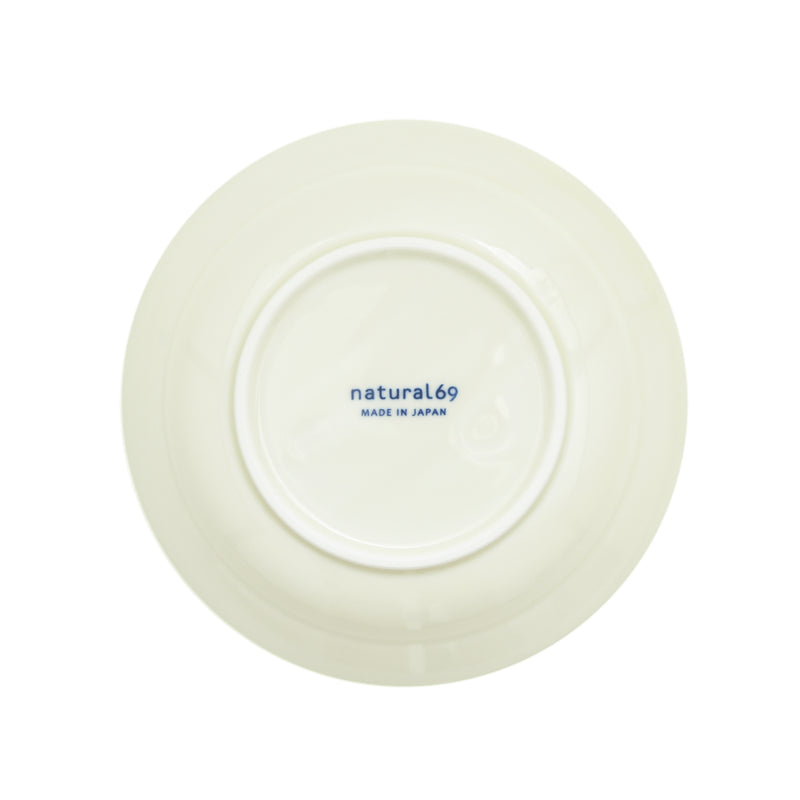 【長崎】波佐見焼　Natural69　焦がし呉須　６寸皿