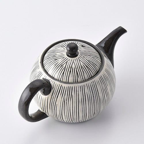 【長崎】波佐見焼　利左エ門　SEN彫　新ポット(網付)