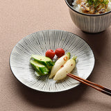 【長崎】波佐見焼　利左エ門　SEN彫　4寸皿