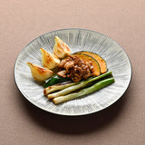 【長崎】波佐見焼　利左エ門　SEN彫　９寸皿